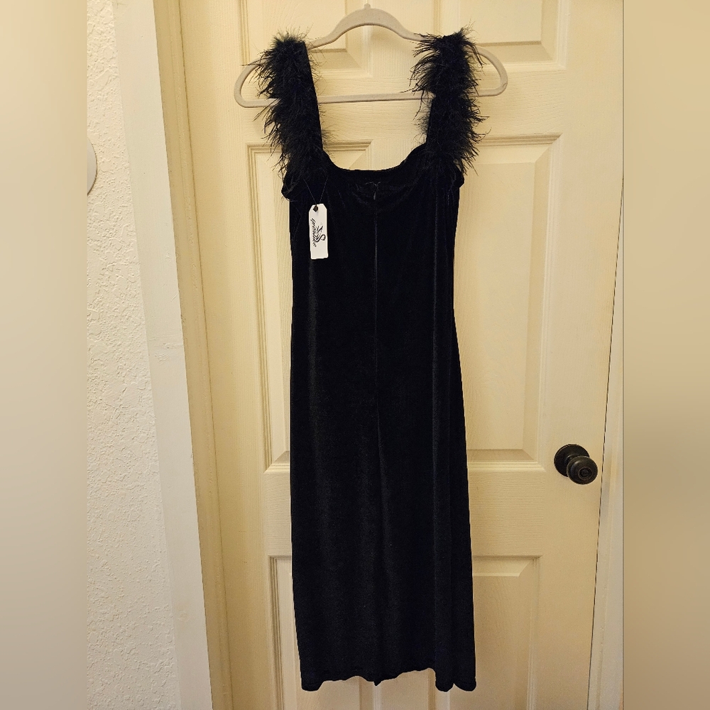 New With Tags Black Party Dress, Size M